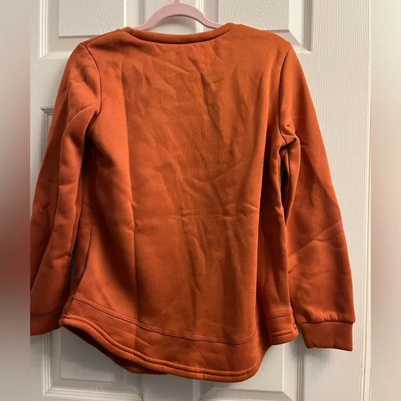 Women’s Emery Rose Rust Long Sleeve Top Small New - Picture 3 of 5